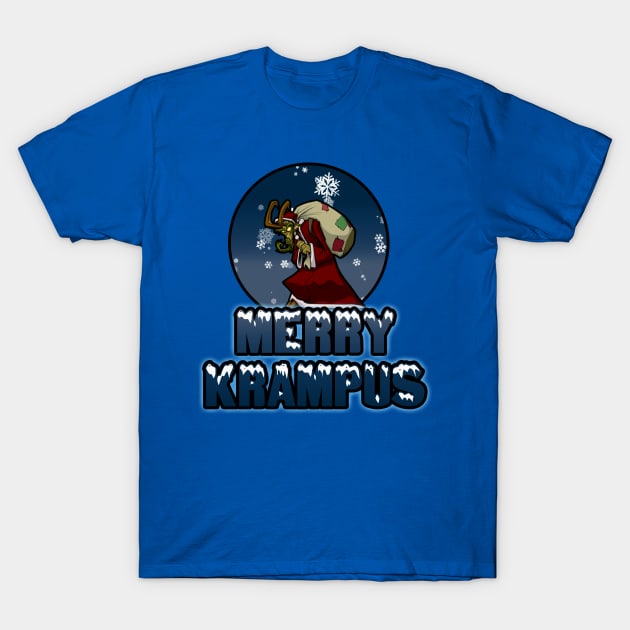 Merry Krampus T-Shirt by ZombeeMunkee